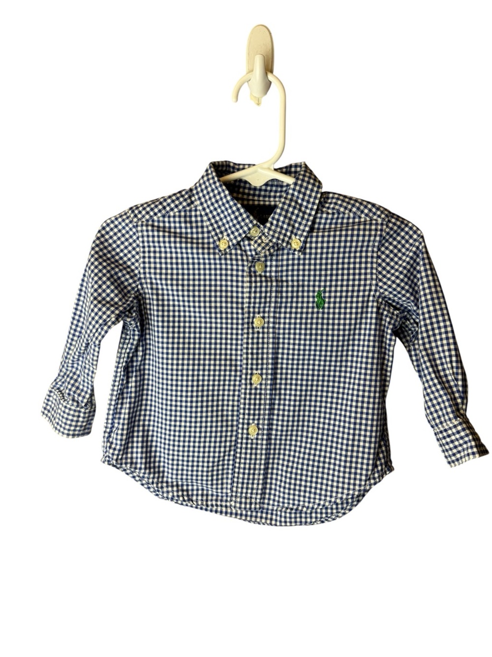 Ralph Lauren Gingham Plaid Shirt 9M